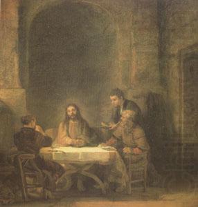 REMBRANDT Harmenszoon van Rijn The Supper at Emmaus (mk05) china oil painting image